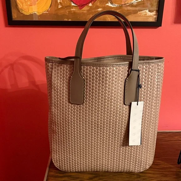 NWT DOONEY & BOURKE HANDLE TOTE PUTTY CROSSBODY HANDBAG - Picture 7 of 16